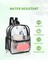 Clear Backpack for Stadium Events, 12x11x4.5 Inch Small Clear Backpack for Concert Festival Sports Outdoor - Black